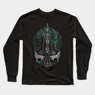 Gungnir - Spear of Odin and Tree of life  -Yggdrasil Long Sleeve T-Shirt